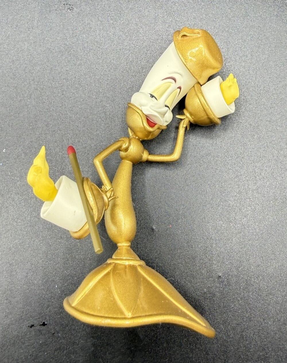 Hallmark Disney Beauty & The Beast LUMIERE Christmas Tree Ornament No Box LO14